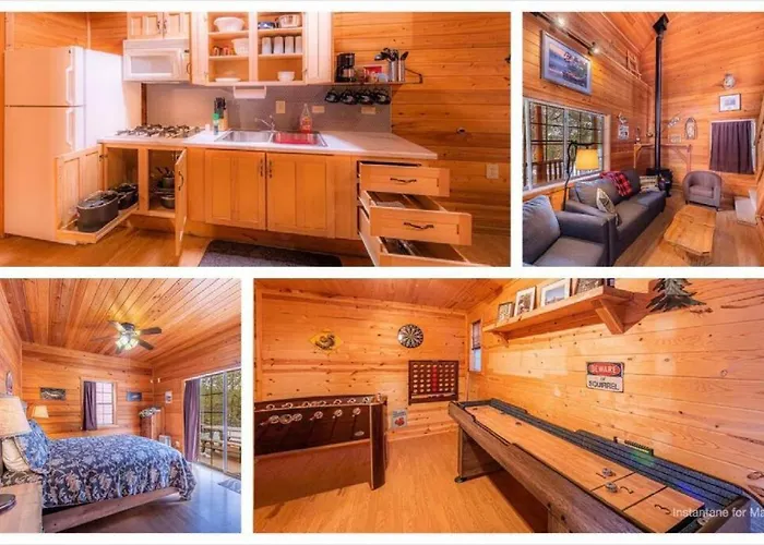 Cabin #3 Rainbow Trout - Pet Friendly- Sleeps 6 - Playground & Game Room